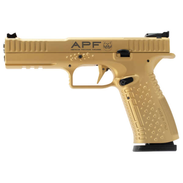 AMPF STRIKE ONE ERGL 9MM 5" 17RD GLD