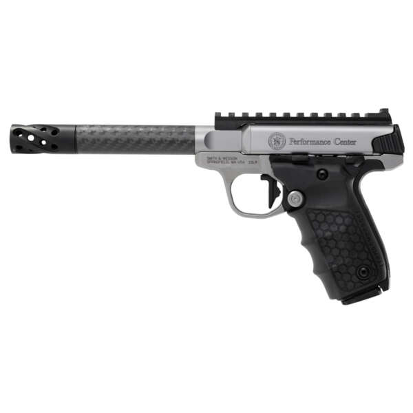 S&W PC VICTORY 22LR 6" 10RD CARBON