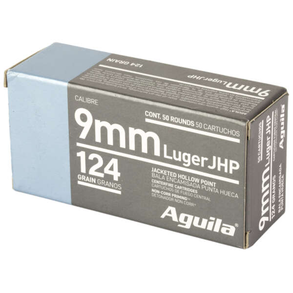 AGUILA 9MM 124GR JHP 50/500