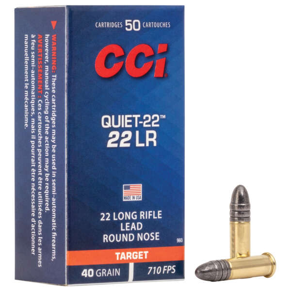 CCI QUIET 22LR 40GR LRN 50/5000