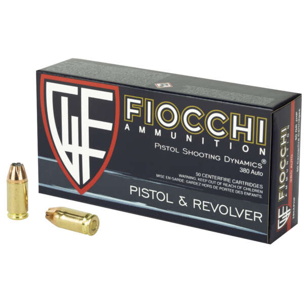 FIOCCHI 380ACP 90GR JHP 50/1000