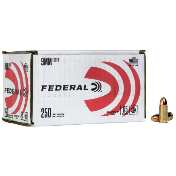 FED CHAMP 9MM 115GR FMJ 250/1000