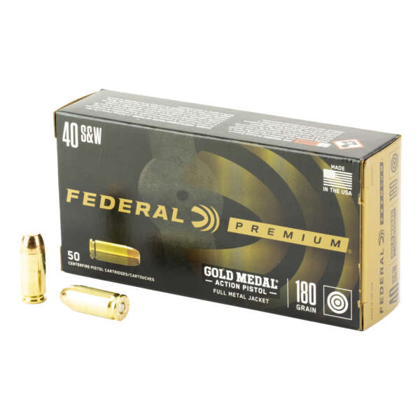 FED GLD MDL 40S&W 180GR FMJ 50/500