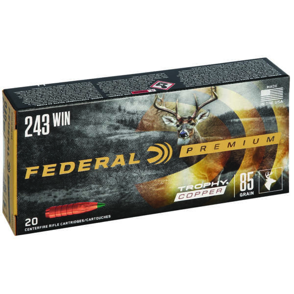 FED PRM 243WIN 85GR TRPHY COPPER 20