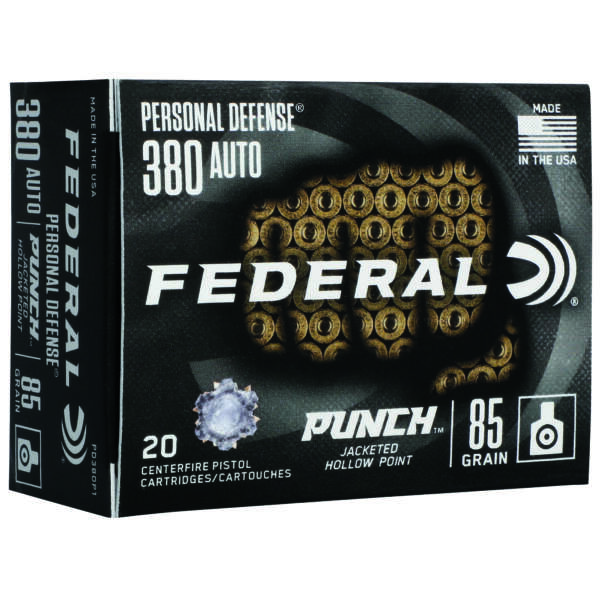 FED PD PUNCH 380AUTO 85GR JHP 20/200