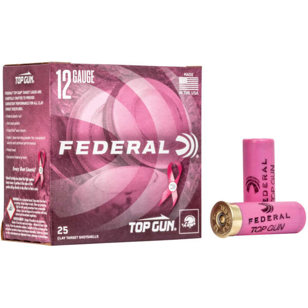 FED TOP GUN 12GA 2.75" #8 PNK 25/250