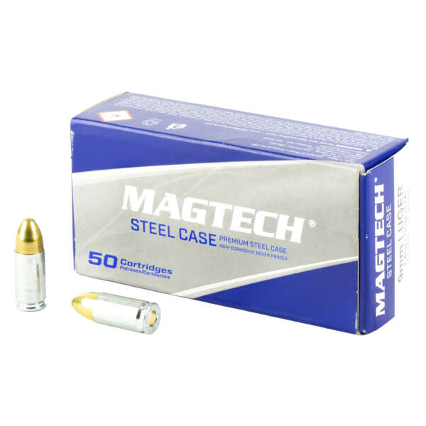 MAGTECH 9MM 115GR FMJ STEEL 50/1000