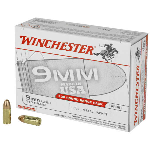 WIN USA 9MM 115GR FMJ 200/1000