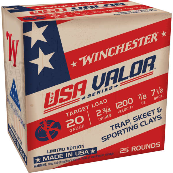 WIN USA VALOR 20GA 2.75" #7.5 25/250