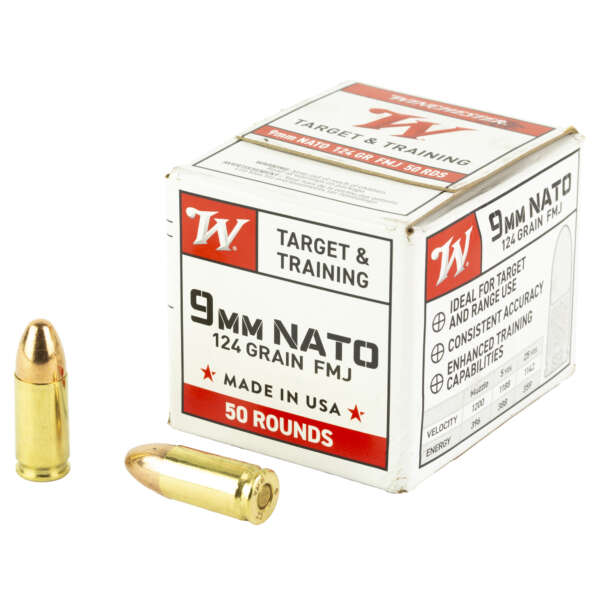 WIN USA 9MM NATO 124GR FMJ 50/1000