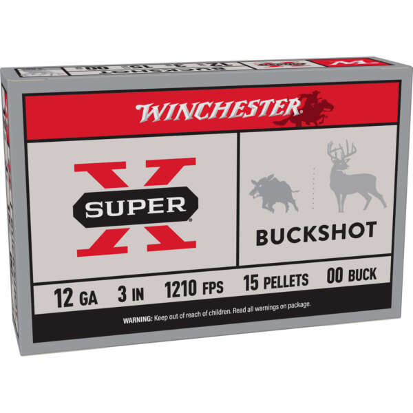 WIN SUPERX 12GA 3" 00BK 15P 5/250