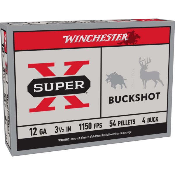 WIN SUPER-X 12GA 3.5" 4 BUCK 5/250