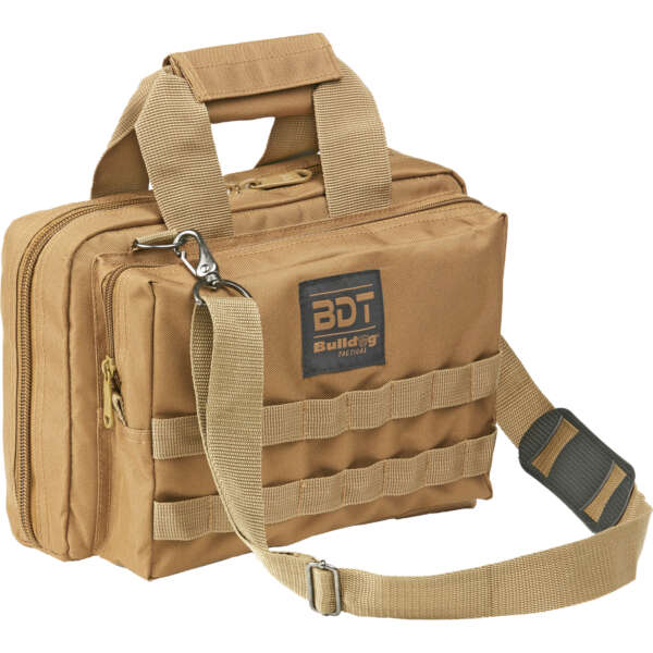 BULLDOG DLX 2 PISTOL RANGE BAG TAN