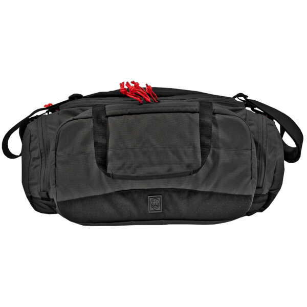 GGG RANGE BAG BLACK W/RED ZIPPER PUL